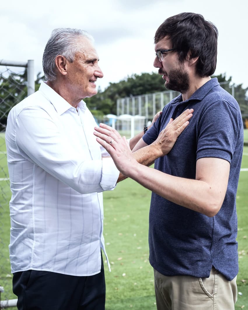 Tite e Joaquim Pinto (Foto: Gustavo Aleixo/Cruzeiro)