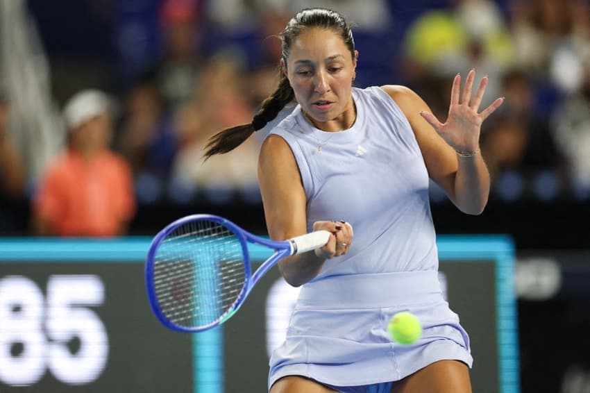 A americana Jessica Pegula em exibição em Miami contra a compatriota Amanda Anisimova (Foto: Tomas Diniz Santos/AFP )