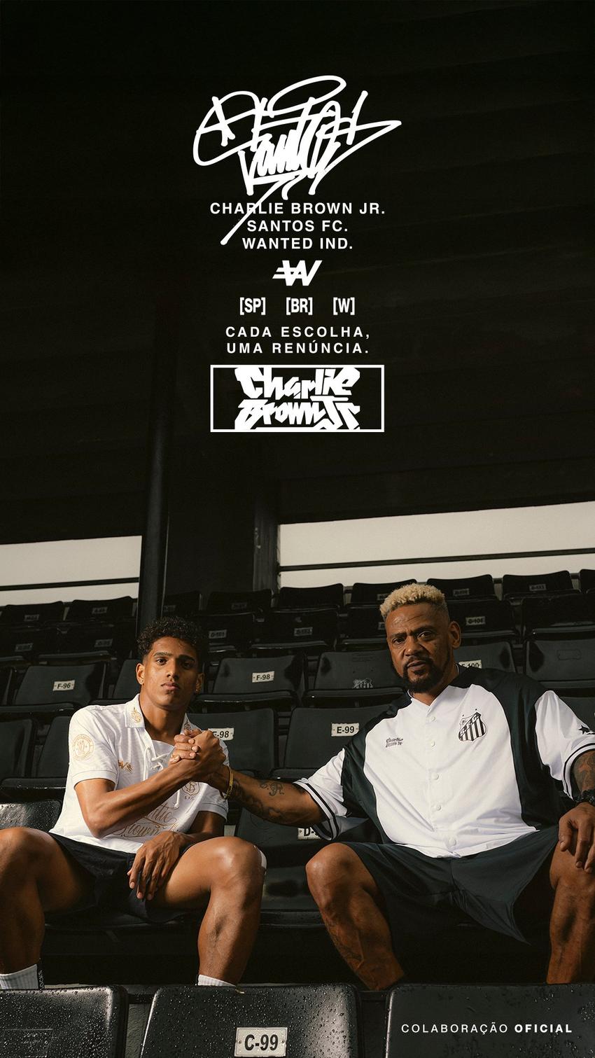 Santos lança nova linha de camisas em parceria com a Wanted e Charlie Brown Jr. (Foto: Divulgação/ Santos FC)