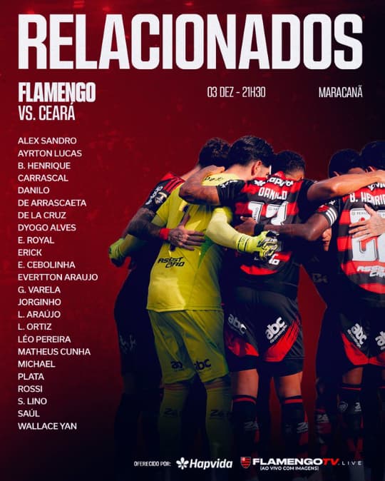 Relacionados Flamengo x Ceará