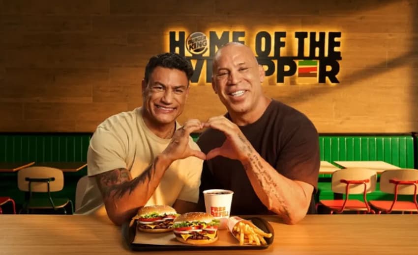 Popó e Wanderlei em comercial (Foto: Divulgação)