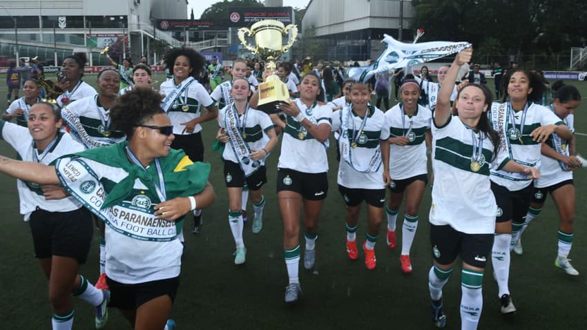 Coritiba feminino campeão título taça Paranaense