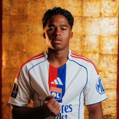 Endrick anunciado pelo Lyon (Foto: Reprodução/X)