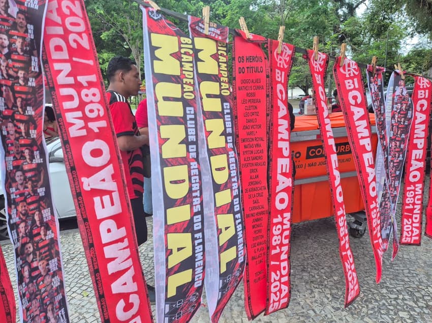 Faixas bicampeão Flamengo mundial