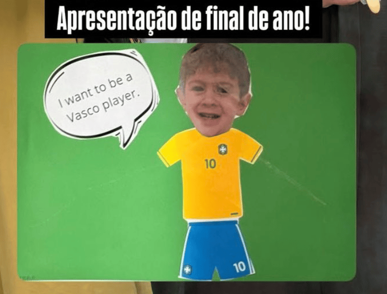 Filho de Vegetti sonha em ser jogador do Vasco (Foto: Reprodução)