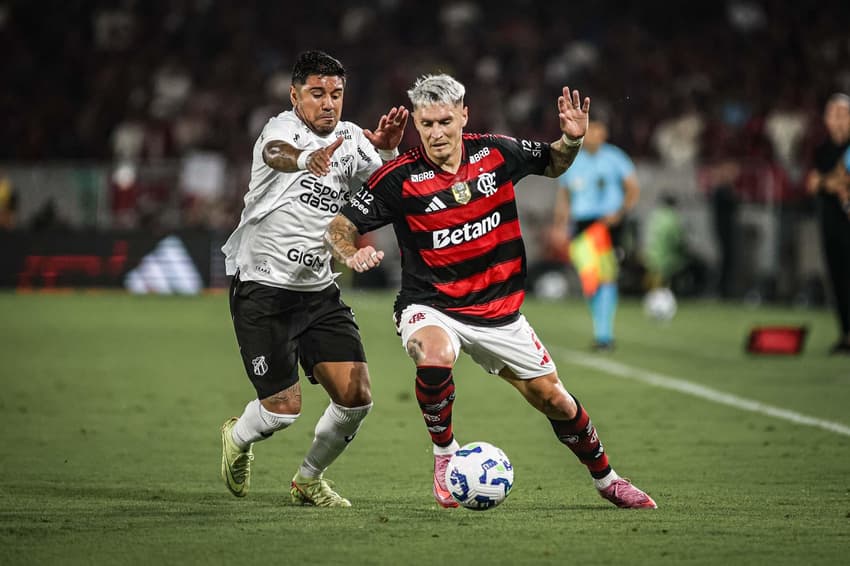 Partida entre Flamengo e Ceará, pelo Brasileirão (Foto: Thiego Mattos/Pera Photo Press/Gazeta Press)