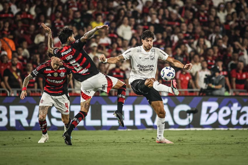 Partida entre Flamengo e Ceará, pelo Brasileirão (Foto: Thiego Mattos/Pera Photo Press/Gazeta Press)