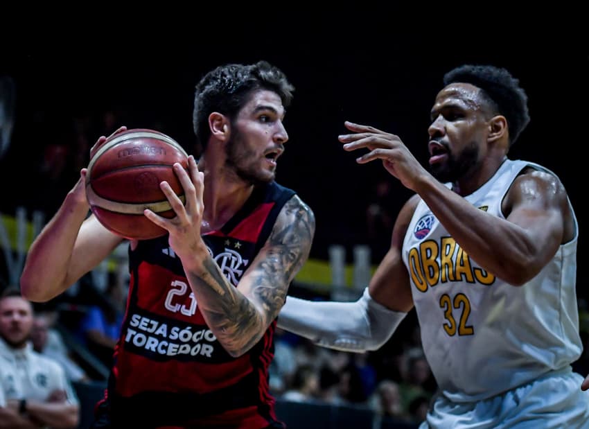Flamengo x Obras Sanitarias no BCLA 2024 (Foto: Fiba)