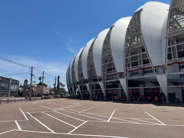 Esquema de segurança para Internacional x Bragantino