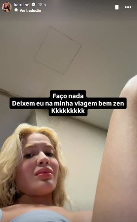 Karoline Lima rebateu rumores de possível gravidez (Foto: Reprodução)