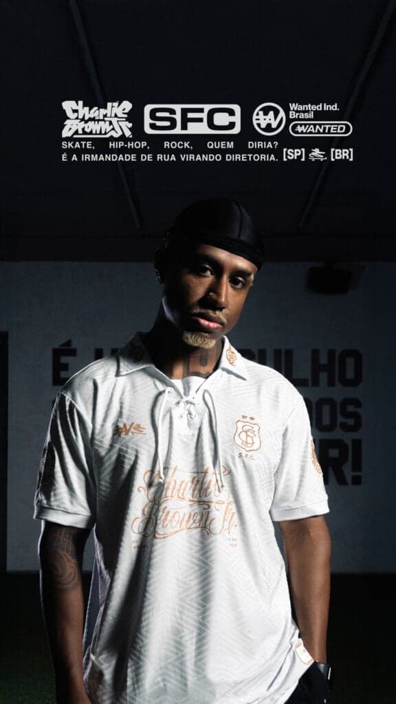 Confira a linha torcida da Wanted/Charlie Brown Jr. e Santos. (Foto: Divulgação/ Santos FC)