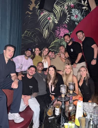 Neymar, Bruna Biancardi e amigos em festa na cidade de Miami, nos Estados Unidos (Foto: Reprodução)