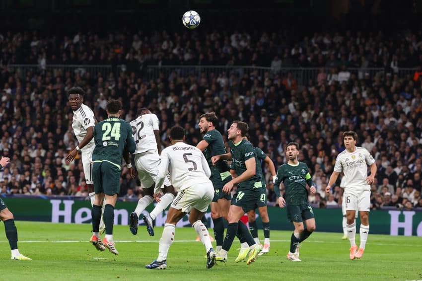 Real Madrid e Manchester City se enfrentaram pela 6ª rodada da Champions League (Foto: Pierre-Philippe MARCOU / AFP)