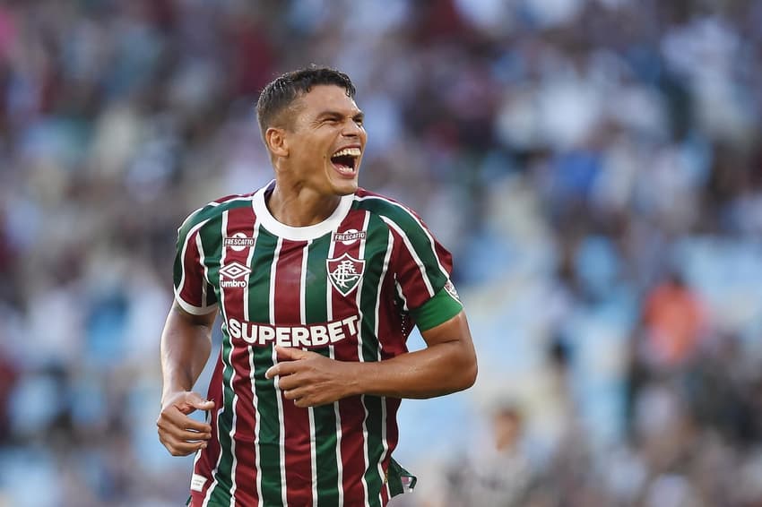Thiago Silva, capitão do Fluminense, comemora gol na última rodada do Brasileirão (Foto: Alexandre Durão / Zimel Press)