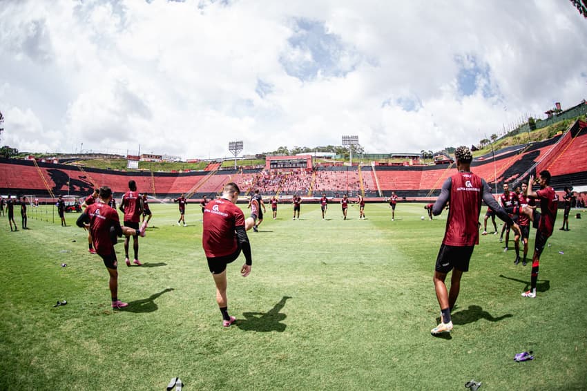 Treino aberto do Vitória antes da partida contra o São Paulo (Foto: Victor Ferreira / EC Vitória)