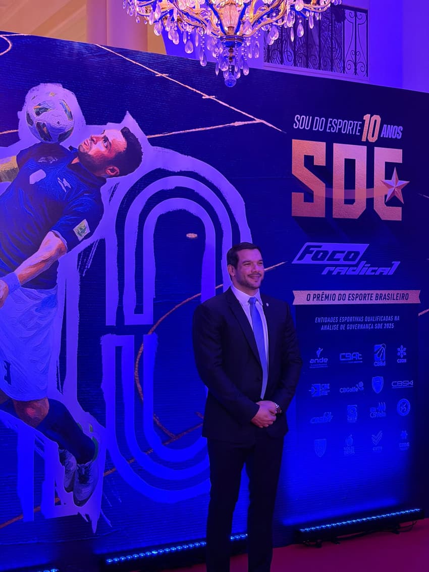 Samir Xaud, presidente da CBF, no Copacabana Palace onde aconteceu a premiação Sou do Esporte (Foto: Pedro Bernardo / Lance!)