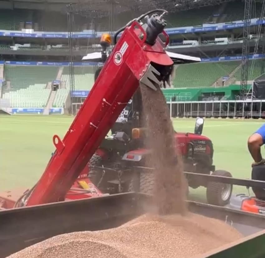 gramado sintético - Allianz Parque - Palmeiras