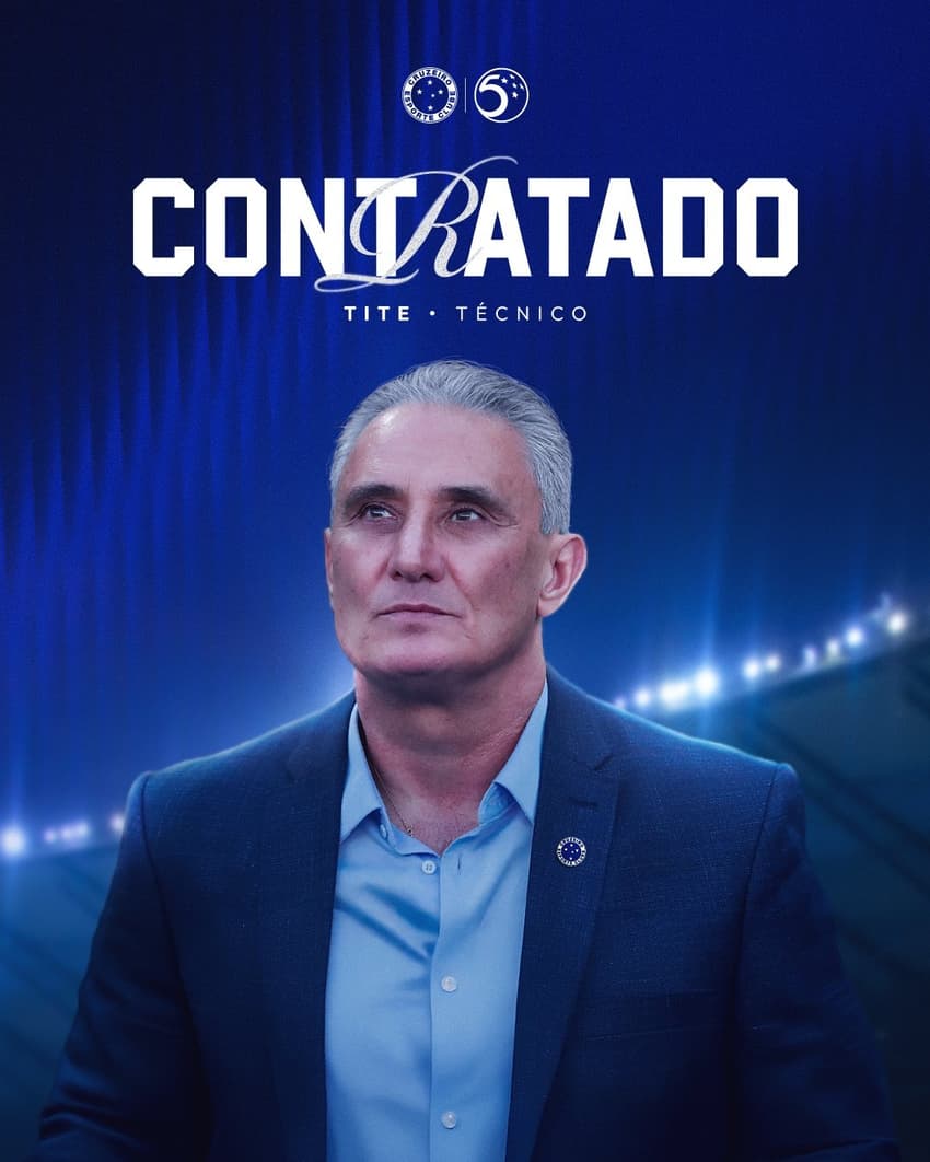 Tite é o novo técnico do Cruzeiro (Foto: Divulgação Cruzeiro)