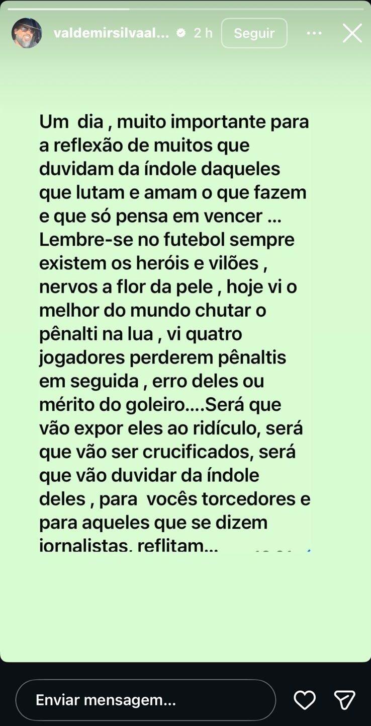 Pai de Gabigol faz desabafo (Foto: Reprodução Instagram)