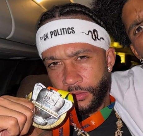 Faixa usada por Memphis (Foto: Reprodução)