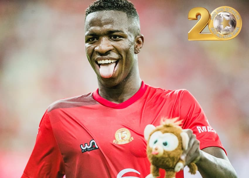 Vini Jr no Jogo das Estrelas do Zico (Foto: Ricardo Murdocco/JDE)