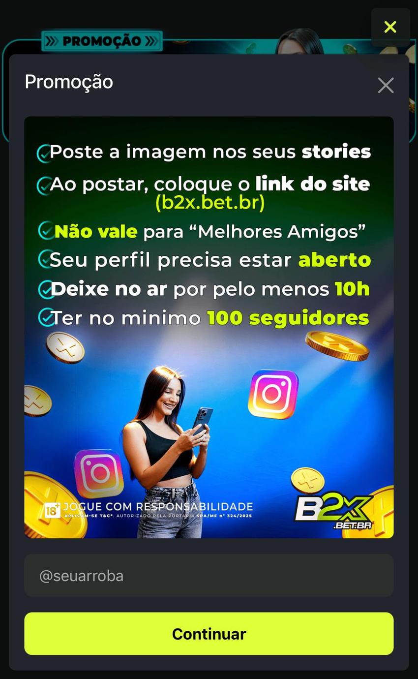 Captura da tela de promoção da plataforma de 5 reais B2xbet.
