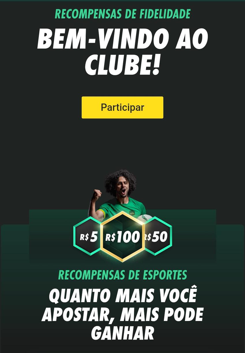 Captura de tela do Clube bet365 na página de participação no programa de recompensas.
