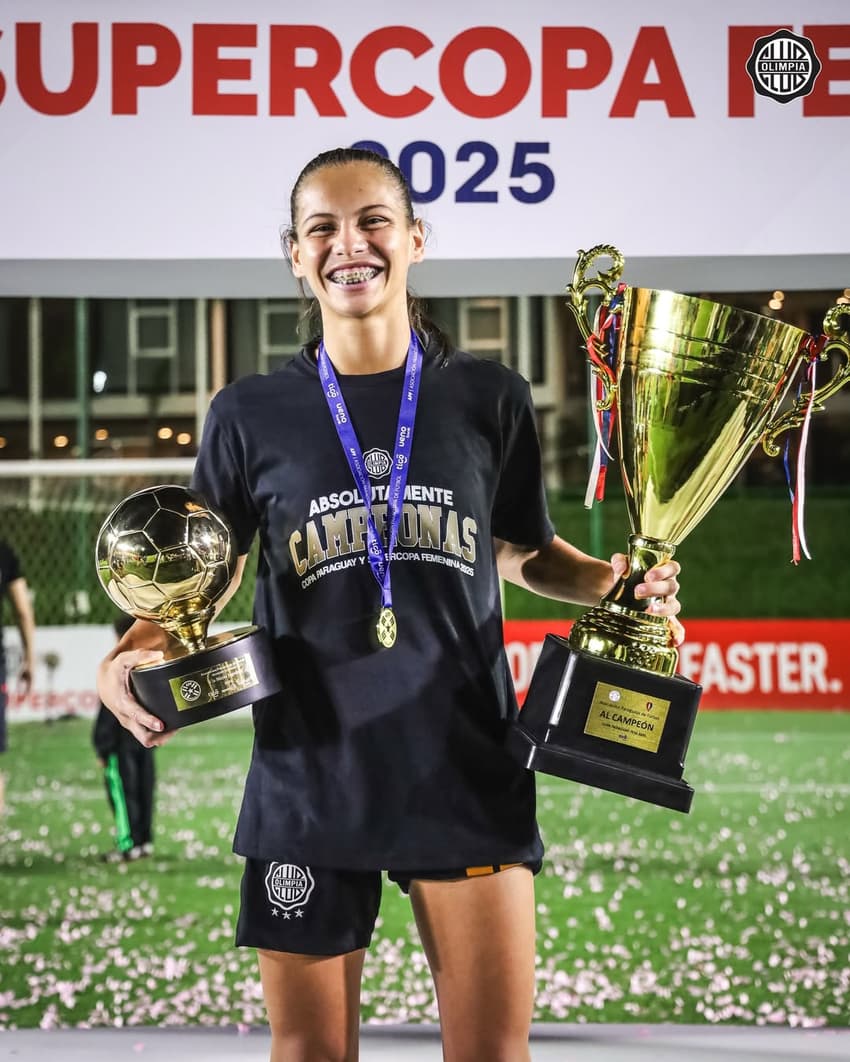 Cláudia Martínez, atacante do Olimpia e da seleção paraguaia. (Foto: reprodução/redes sociais)