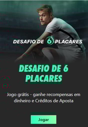 Desafio de 6 placares na bet365