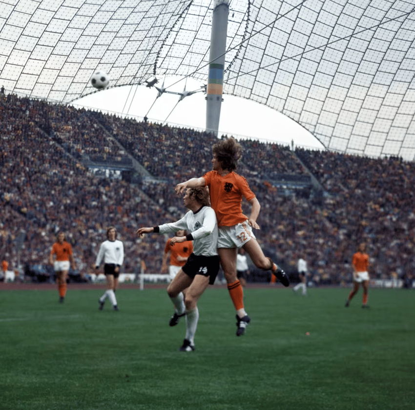 Holanda perdeu a final da Copa do Mundo de 1974 para a Alemanha Ocidental