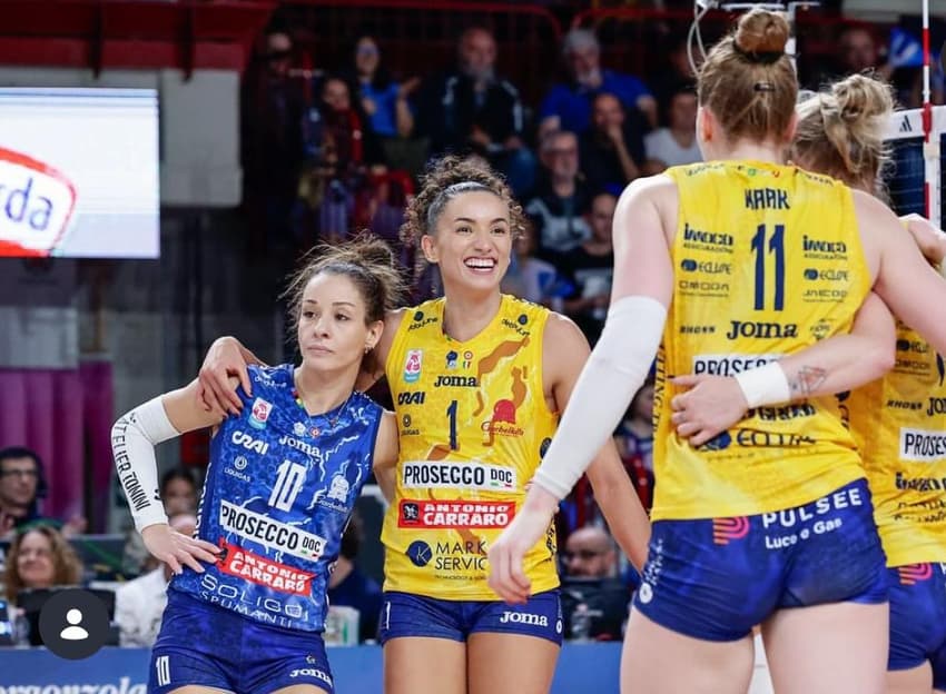 Gabi Guimarães vai disputar o Mundial de Clubes com o Conegliano (Foto: Reprodução Instagram)