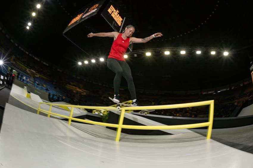 A brasileira Gabi Mazetto durante o Super Crown