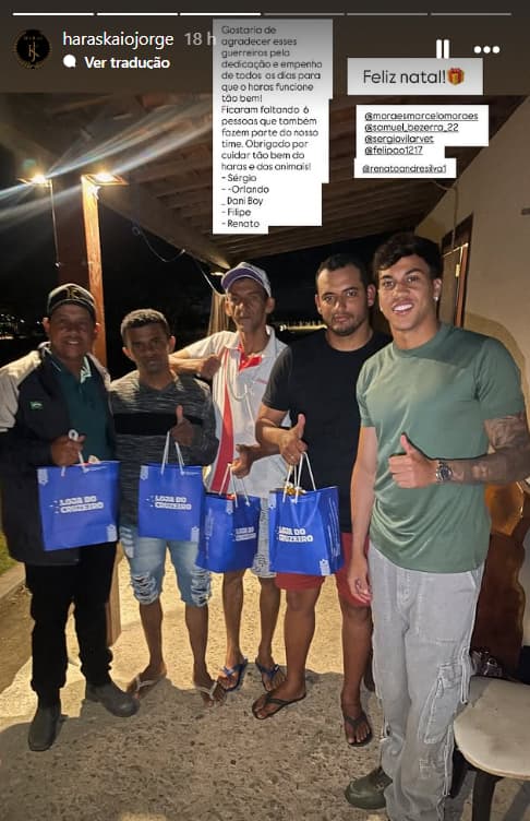 Kaio Jorge deu presentes a seus funcionários (Foto: Reprodução Instagram)