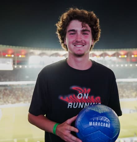 João Fonseca no Maracanã, na conquista do Brasileiro pelo Flamengo (Divulgação)