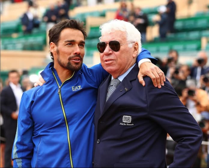Fognini homenageia Nicola Pieatrangeli (Reprodução)