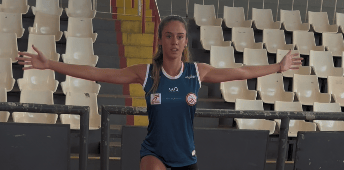 Julia Azevedo volta a treinar após ser baleada (Arquivo pessoal)