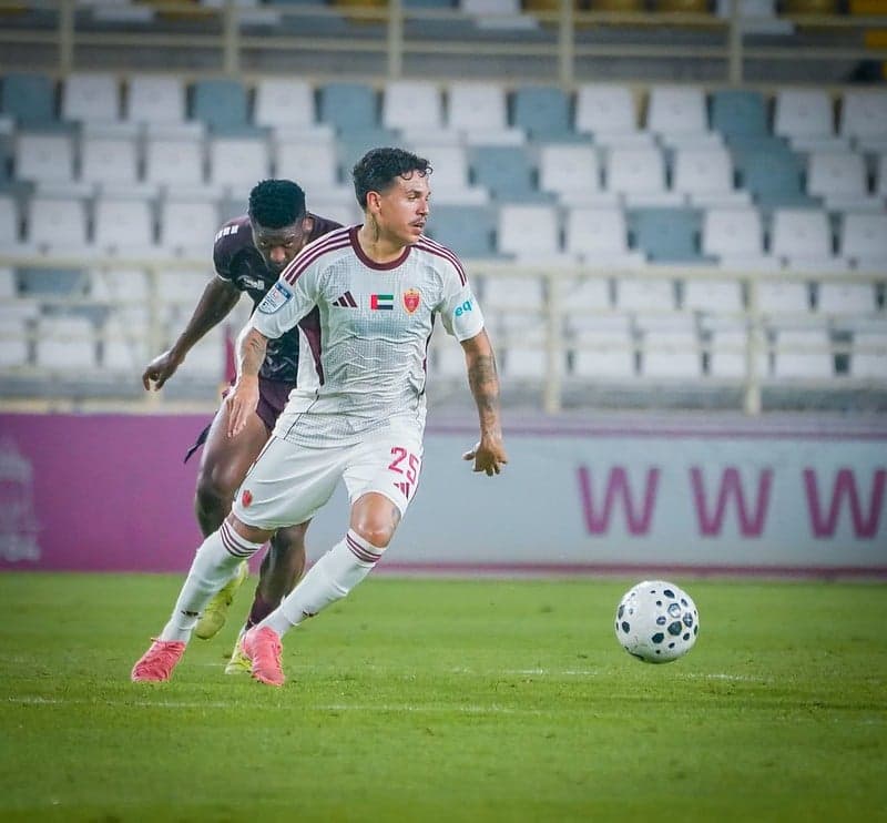 Jadsom em ação pelo Al-Wahda, dos Emirados Árabes Unidos (Foto: Flickr/Al-Wahda)