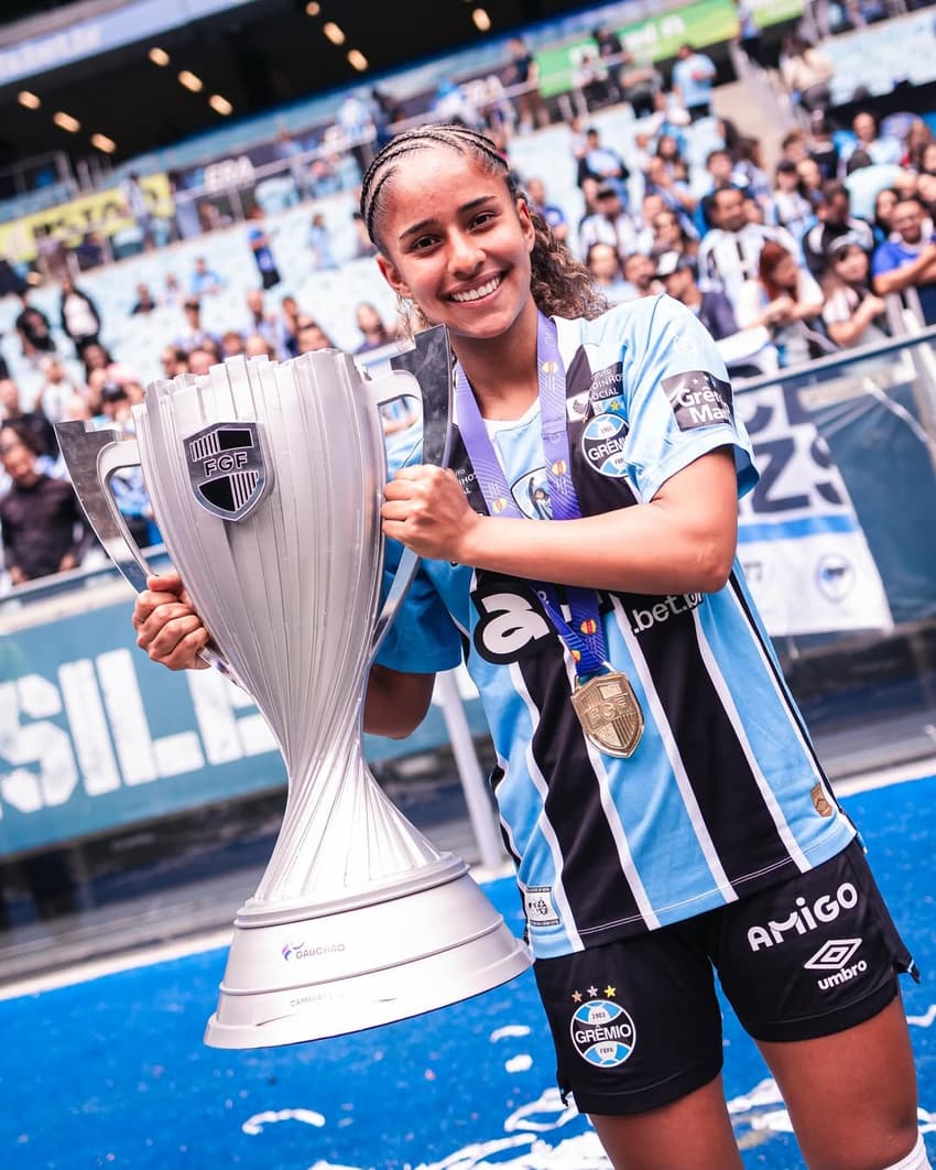 Julia Martins, meia do Grêmio. (Reprodução/redes sociais)