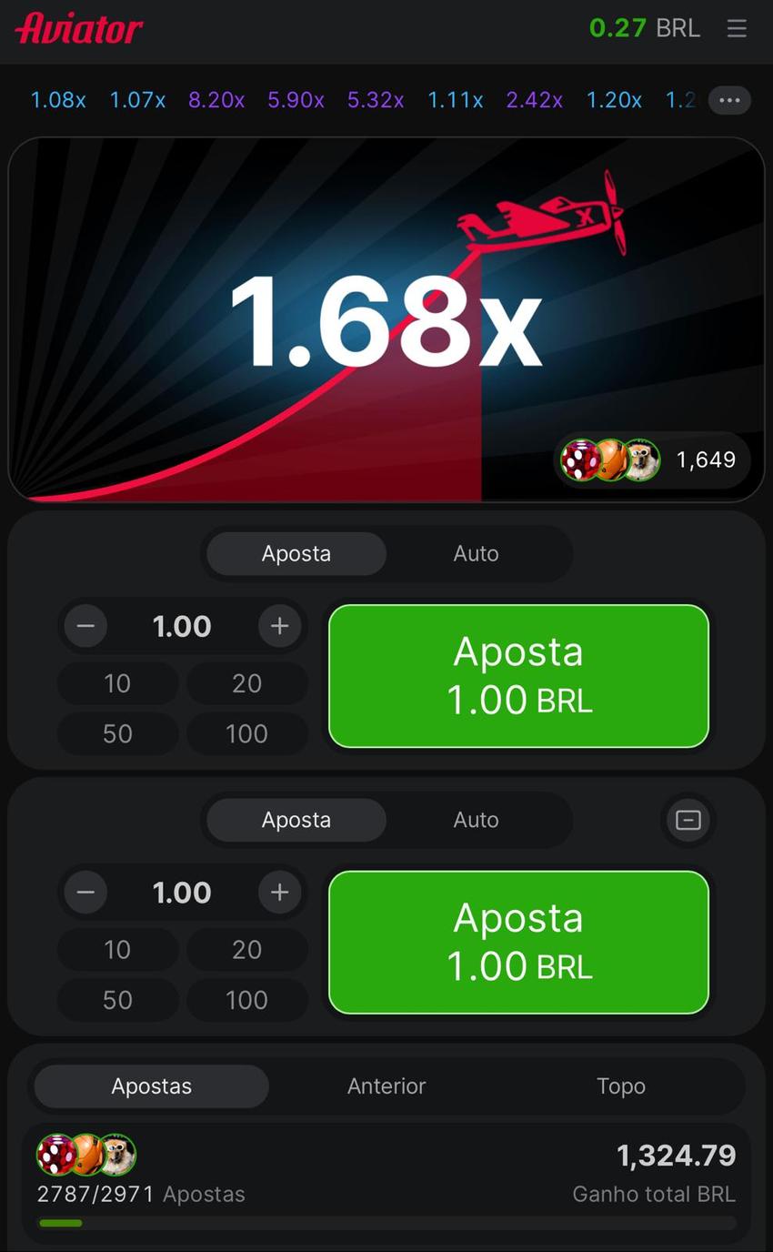 Captura de tela do jogo de cassino Aviator na bet365.