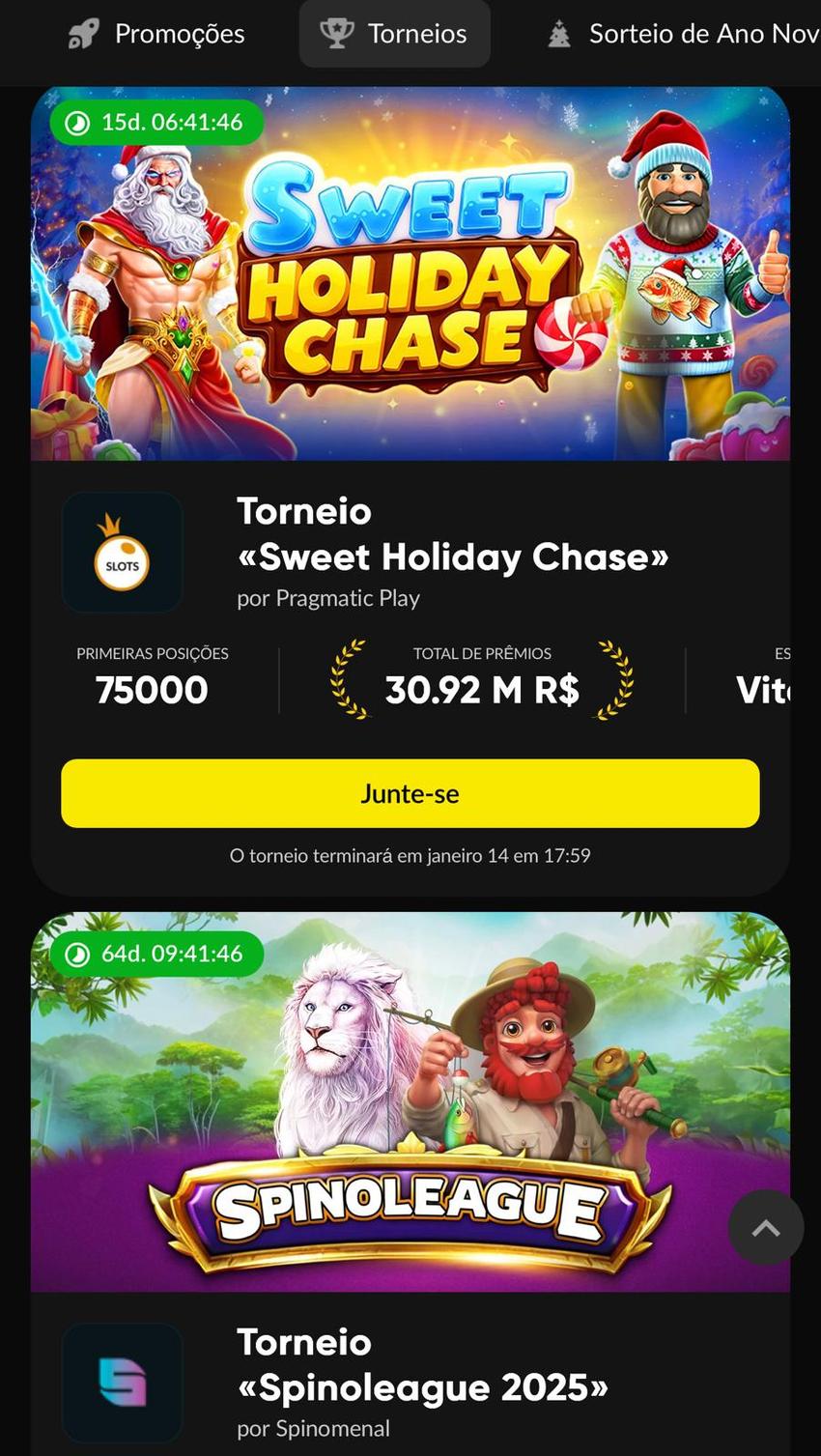 Captura da tela de torneios temáticos da Betboom, um dos melhores sites de apostas do Brasil.