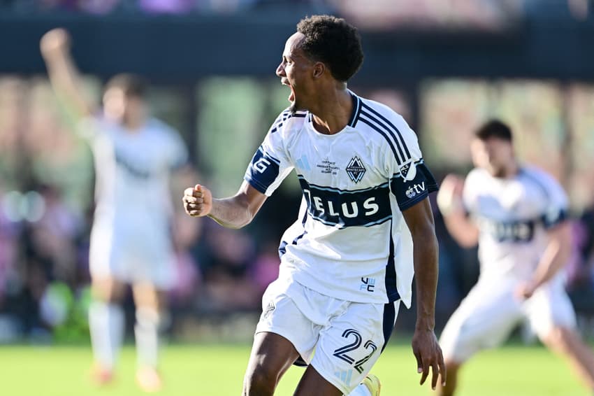 Ali Ahmed marcou o gol do empate do Vancouver Whitecaps (Foto: Rich Storry / AFP)