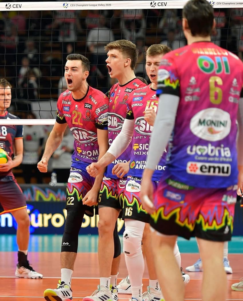 Perugia é uma das equipes participantes do Mundial de Clubes masculino de vôlei (Foto: Reprodução/ Instagram)