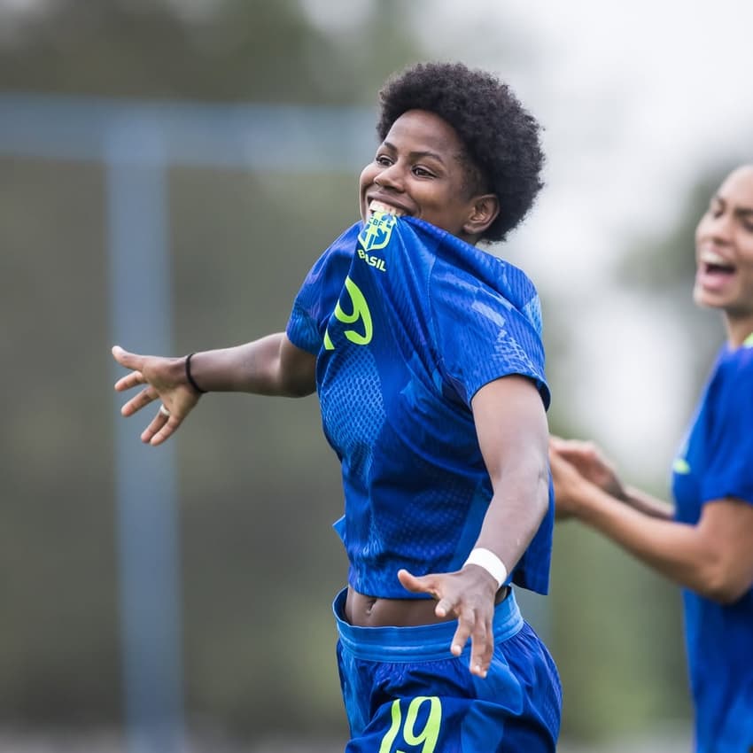 Tainá, do Fortaleza, também defende a seleção feminina sub-20. (Foto: Ramiro Cicao / CBF)