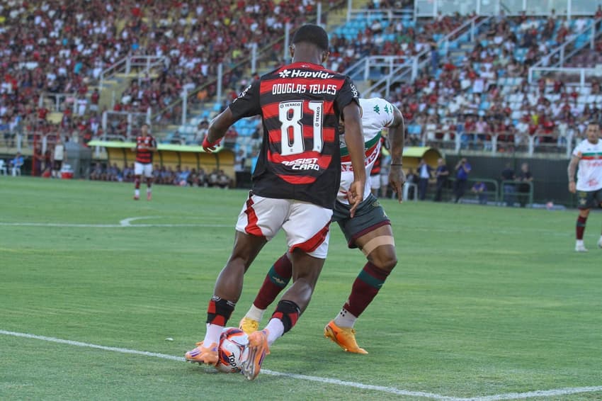 Flamengo e Portuguesa empataram pelo Campeonato Carioca (Foto:  (Foto: DANIEL SILVA/Agencia Enquadrar/Gazeta Press) 
