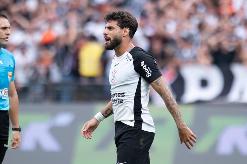 Yuri Alberto fez a sua estreia como titular em 2026 no empate por 1 a 1 contra o São Paulo (Foto: Ronaldo Barreto/Thenews2/Gazeta Press)