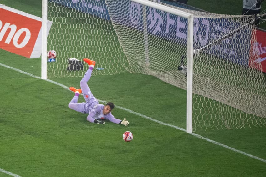 Léo Jardim em Flamengo x Vasco (Foto: ALEXANDRE BRUM/AGENCIA ENQUADRAR/GazetaPress)