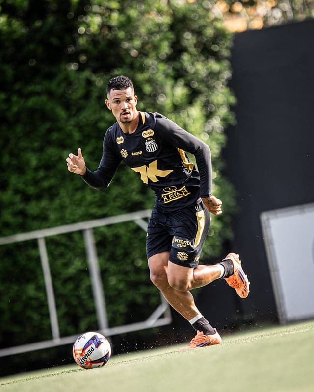 Zé Ivaldo treina no CT Rei Pelé visando a estreia no Paulistão. (Foto: Raul Baretta/ Santos FC)