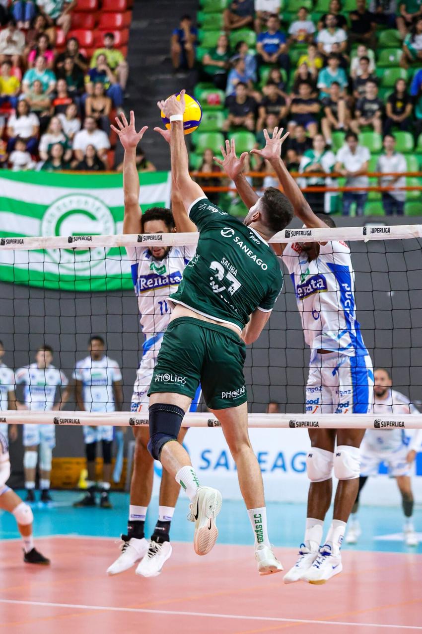 Goiás x Campinas na Superliga Masculina (Foto: Divulgação/ Sanego Goiás Vôlei)