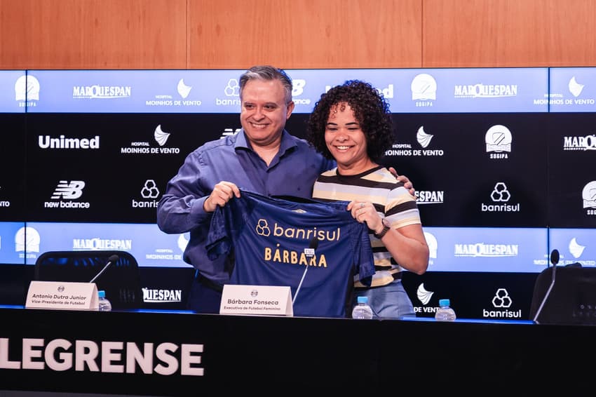 Babi Fonseca, nova executiva de futebol do Grêmio. ( FOTO: WILL ANACLETO/GRÊMIO FBPA)