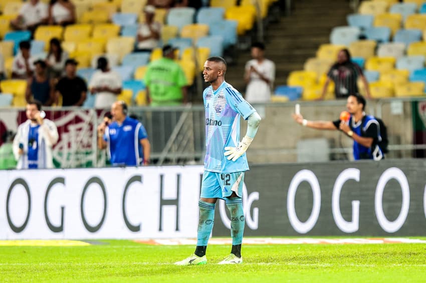 Andrew em sua estreia pelo Flamengo (Foto: Gilvan de Souza/Flamengo)